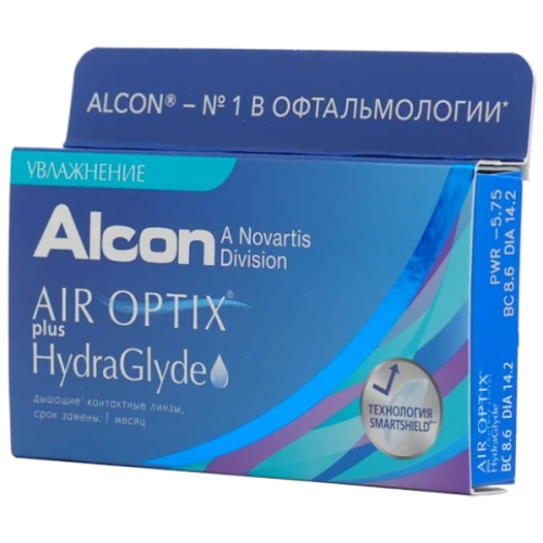 Air Optix Plus HydraGlyde 3 фото 2 Air Optix Plus HydraGlyde 3 фото 2
